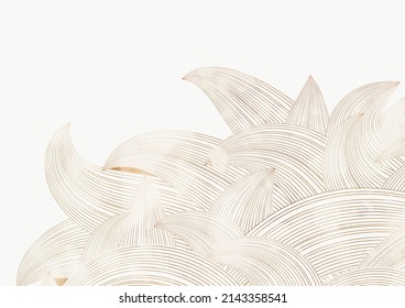 brown watercolor cut out  wavy vector background