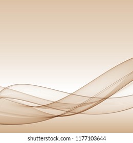 brown wave. Abstract image