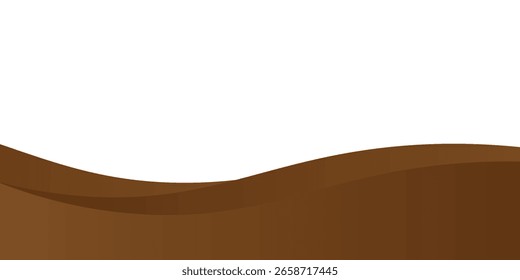 Fundo de onda marrom, fundo geométrico abstrato com formas líquidas. Ilustração vetorial.