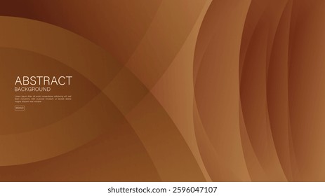Brown wave background vector, brown background, Chocolate background texture, abstract background, Brown cover, flyer template, banner, wall decoration, wave graphic, Minimal Texture, wallpaper