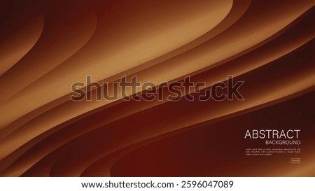 Brown wave background vector, brown background, Chocolate background texture, abstract background, Brown cover, flyer template, banner, wall decoration, wave graphic, Minimal Texture, wallpaper