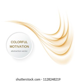 Brown wave business template modern template template for website design message. Abstract vector business background design.