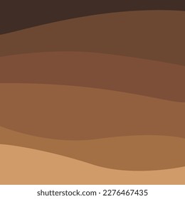 brown wave illustration for background, poster, banner, cover and wall decoration