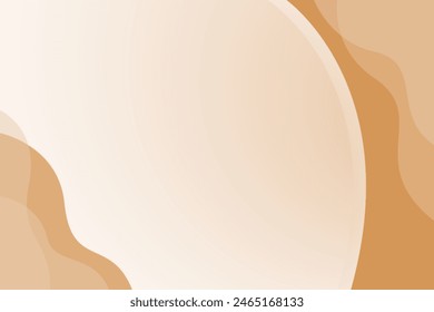 Brown wave modern background with white space for text and message. template design	