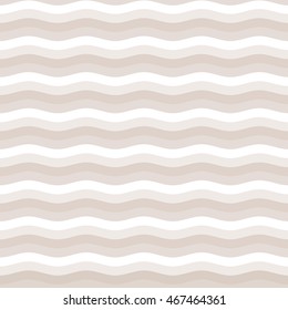 Brown wave seamless pattern. Vector background. Minimal design.