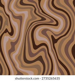brown wave vector illustration for background, poster, banner, greeting card and cover	