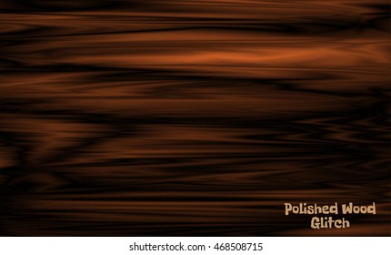 Brown wave wood texture vector mesh background in glitch style