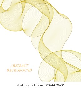 Brown wave.Decoration element. Presentation template. Layout for advertising