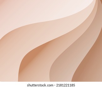 Onda marrón Resumen de fondo gráfico vectorial
