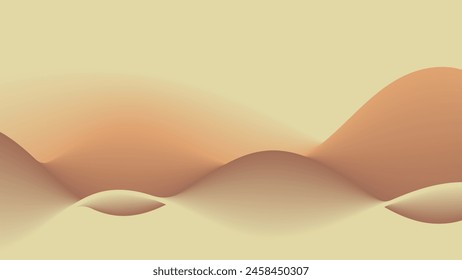 Brown wavy gradient background. blurred background. Background for web cover, presentation, banner, poster.