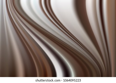 Brown with white abstract background with diagonal waves.