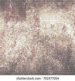 brown and white abstract chess background. chocolate squares background. coffee grunge texture. halftone effect. vector illustration