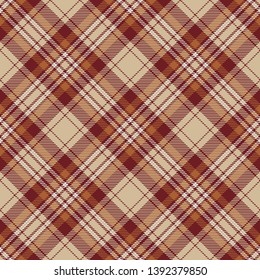 Brown, White  and  Beige  Tartan Plaid Scottish Seamless Pattern. Texture from tartan, plaid, tablecloths, shirts, clothes, dresses, bedding, blankets and other textile.