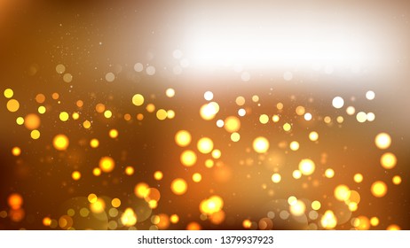 Brown and White Bokeh Background Design