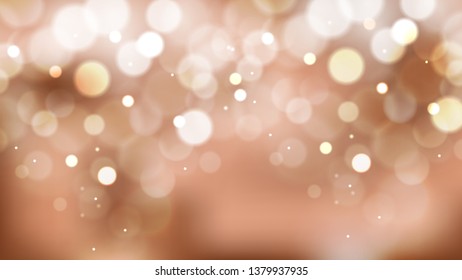 Brown and White Bokeh Lights Background Graphic