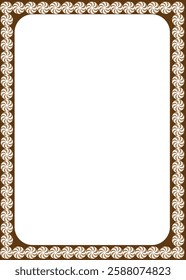 brown and white border for books and certificates