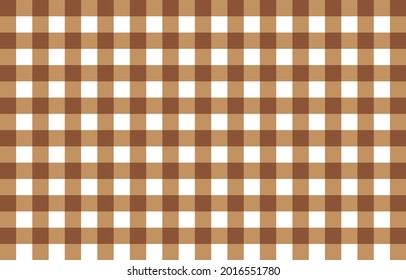 brown and white checkerboard background, black and white fabric pattern
