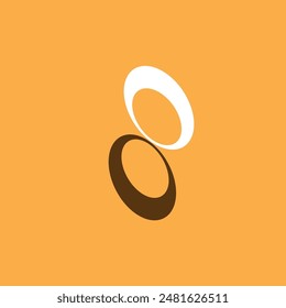 brown and white circles in front of the background