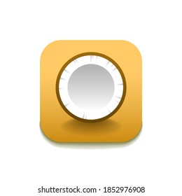 Brown And White Coconut Food Nut Logo Vector Symbol Icon Design Style