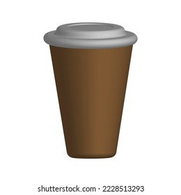 brown white coffee cup illustrator
