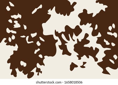 Brown And White Cowhide Texture