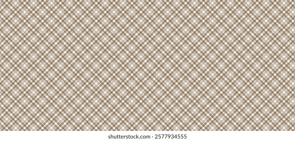 Brown and white diagonal fabric texture background