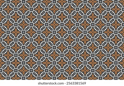 Brown and white fabric design pattern