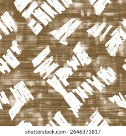 Brown and white Japanese-patterned fabric with a grunge texture, on linen fabric print pattern, cotton, silk, vector illustration, doodle summer, kids and baby designs for print fabric.