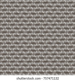 Brown and white pattern with wrinkles and spots. Textile fabric. Abstract vector.