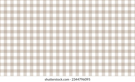 Brauner und weißer plaid-Stoff-Textur als Hintergrund	