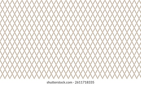 Brown and white seamless pattern with geometric shapes. Plaid textured check vector background. 