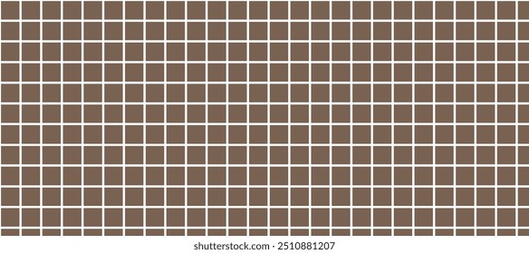 Ilustração de vetor de fundo de flanela simples xadrez marrom e branco.