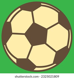 pelota de fútbol marrón y blanco