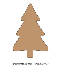 Brown and white tree icon