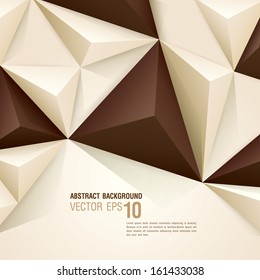 Braun-weißer, geometrischer Hintergrund kann in Cover-Design, Buchdesign, Website-Hintergrund, CD-Cover, Werbung verwendet werden. 