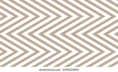 Brown and white zigzag wave geometric pattern background