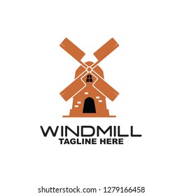 brown windmill logo