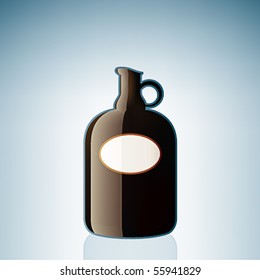 Brown Wine Bottle