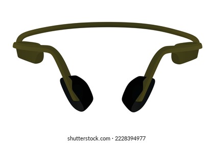 Teléfonos inalámbricos marrones. vector
