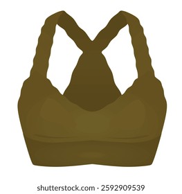 Brown woman bra. vector illustration 