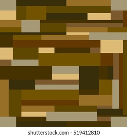 Brown Wood Block Background Seamless Pattern Vector Illustration
