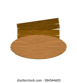 brown wood notices icon, vector illustration design