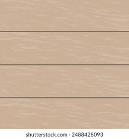 Brown wood panel texture from top view. Vector illustration wooden texture.
