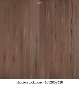 Brown wood pattern and texture for background. Vector illustration.