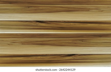 Brown wood plank background texture vintage vector illustration.