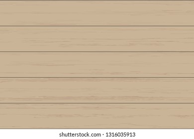 Brown wood plank texture for background. Vector illustration.