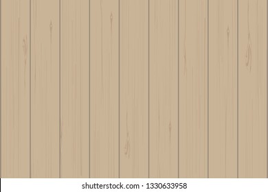 Brown wood plank texture for background. Vector illustration.