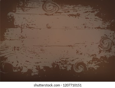 Brown wood texture. Abstract background, empty template