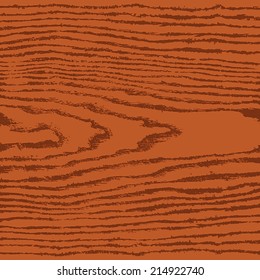 Brown wood texture background in square format. Empty realistic plank with annual years circles. Natural pattern swatch template in simple flat style. Design elements save in vector illustration 8 eps