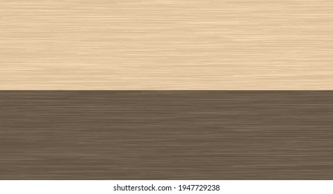 Brown wood texture, light and dark. Wooden plank. Floor maple. Vector illustration.